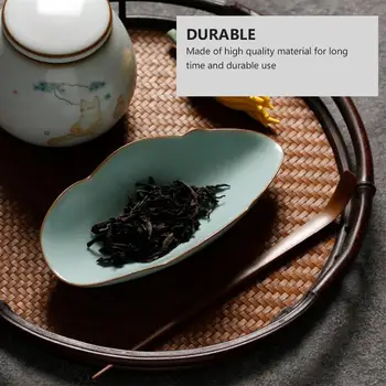 1 Ks Čaju Kopčeky Čaju Lyžičku Bambusu Čaj Nástroje Teaware Čaj Dodáva (Cyan)