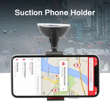 360 stupeň Čierne Auto držiak prísavky jeden klip mobilný telefón držiak mobilného telefónu universal car phone držiteľ prísavkou