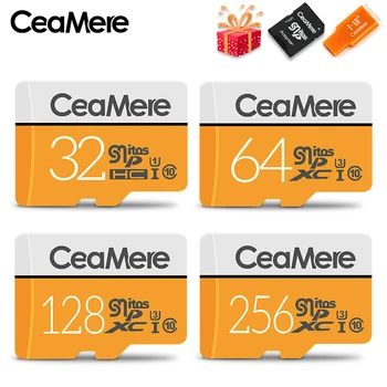 CeaMere Micro SD Karty Class10 UHS-1 8GB Class6 16GB/32GB U1 64GB/128GB/256 GB U3 Pamäťovej Karty Flash Pamäť Microsd pre Smartphone