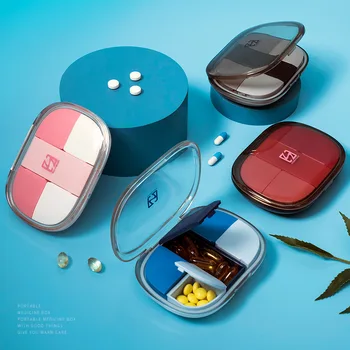 Prenosné 7-Dňový Pilulku Box Cestovné Mini Prenosné Medicíny Prípade Lekárnička Malé Zapečatené Domácnosti Dodávky Plastových Úložný Box