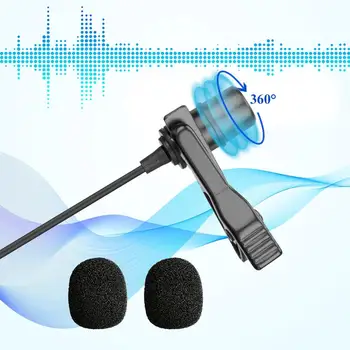 Nový Monitor Lavalier Mikrofón pre Canon iPhone Podcast, 19 Stôp BOYA Všesmerového Kondenzátora Mic pre Nikon, Sony, iPhone 11 10 8 X 7
