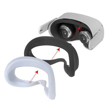 Očná Maska Silikónový Kryt pre Oculus Quest 2 VR Okuliare, Anti-pot Proti úniku Svetlo Blokovanie Kryt Pad Oculus Quest Príslušenstvo