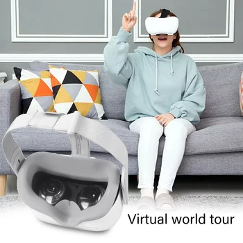 Očná Maska Silikónový Kryt pre Oculus Quest 2 VR Okuliare, Anti-pot Proti úniku Svetlo Blokovanie Kryt Pad Oculus Quest Príslušenstvo