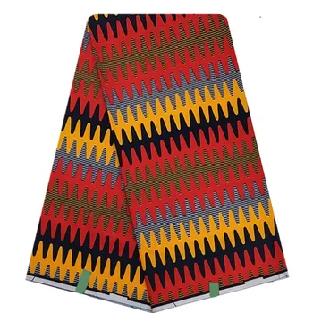 Nový Štýl Afriky Vosk Textílie 2020 Vysokej Kvality Ankara Textílie Afriky Skutočný Vosk Tlače 6 Metrov Na Spoločenské Šaty