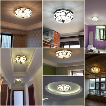 Moderné medi stropné svietidlo obývacia izba stropné lampy, spálňa vintage osvetlenie balkón stropné svietidlo jedálenský mosadze, zariadenie kuchyne