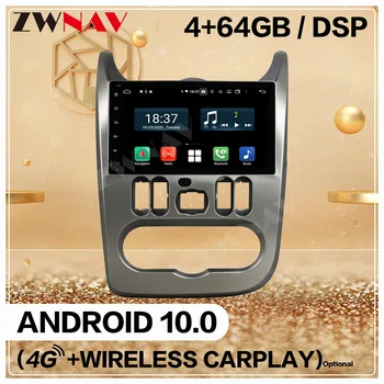 4+128G Carplay 2 Din Pre Renault Duster 2016 Android 10 Obrazovke Multimediálny Prehrávač Audio Rádio GPS Navi základnú Jednotku Auto Stereo