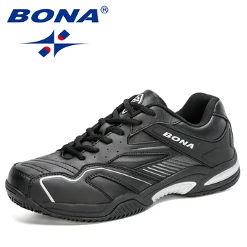 BONA 2020 Nových Dizajnérov Chaussures De Topánky na Tenis Muži Tenisky Akcie Kožené poltopánky Mansculino Fitness Tréner Obuv