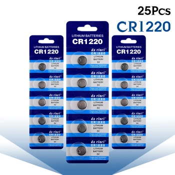 25pcs CR1220 CR 1220 Lithim Li-ion Batéria DL1220 BR1220 ECR1220 LM1220 L04 5012LC Náhradné Tlačidlo okrúhlu Batériu