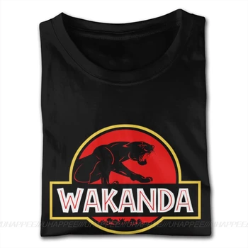 Obyčajný Wakanda Park Bavlna T-Vlastné tričko Krátky Rukáv Vianoce Pre Mužov Veľká Veľkosť Čierne Tričko
