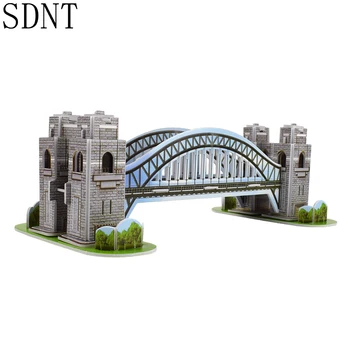 Sydney Most 3D Puzzle Model Budovy Súpravy Hračiek Svetové Atrakcie DIY Vzdelávacie Ručné Montáž Puzzle, Hračky pre Deti,