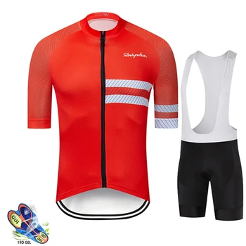 RAUDAX Cyklistické Oblečenie 2020 Pro Team Lete Rýchle Suché Cyklistika Dres Nastaviť Krátke Nohavice Nastaviť Priedušná Ciclismo MTB Bike Jednotné