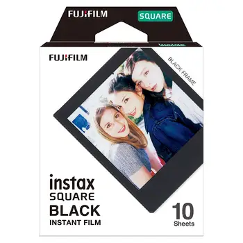 10-30 Listy Fujifilm Instax Námestie Film pre SQ20 SQ10 SQ6 Instantné Fotoaparát SP-3 Tlačiareň Biela / Čierny Okraj Foto Papier Fólie