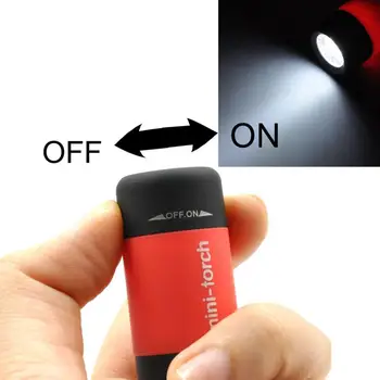 LEADLY Mini Keychain Baterka 50 Lumen USB Nabíjateľné Malé Vrecko LED Baterka LED Baterka Mini Baterka Prenosné Horák