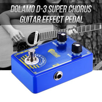 Dolamo D-3 Super Chorus Gitara Efekt Pedál Zbor Pedál s True Bypass Gitara Pedál pre Elektrické Gitarové Príslušenstvo