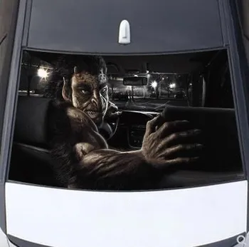 3D stereoskopické pocit, opaľovací krém okno nálepky auto dekorácie fólie chvost samolepka, zadné okno, zadný súbor-277