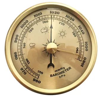 70 mm Teplomer Vlhkomer Barometer Analógový Vlhkosť Nástenné Závesné Kovové Prenosné Meteo Stanica Teplota Atmosférického