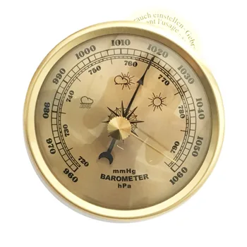 70 mm Teplomer Vlhkomer Barometer Analógový Vlhkosť Nástenné Závesné Kovové Prenosné Meteo Stanica Teplota Atmosférického
