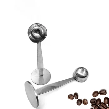 2 V 1 kávovú Lyžičku 10g Štandardné odmernú Lyžičku s Dvojakým použitím Bean Lyžica Prášku Lyžice kávovar Príslušenstvo Viacúčelový