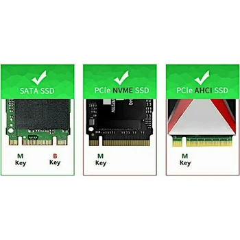 Vysoká Rýchlosť NVME X4, X8, X16 SATA, Dual SSD M. 2 na pracovnej Ploche PCIe slot karty PCI Express Mini Adaptér pre Počítač Converter Rozširujúca Karta