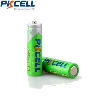 4Pcs PKCELL 1.2 V, aa nimh nabíjateľné batérie 600mah NI-MH Nízke sebavedomie Dischargeable kontakty batérie LSD Batérie Pre baterky, hračky