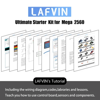 10set/Veľa Mega 2560 Projektu Kompletný Starter Kit vrátane LCD1602 IIC,Ultrazvukové Čidlo pre Arduino s Tutorial