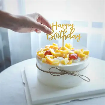10pcs Happy Birthday Cake Mulčovače, Plastové Narodeninovú Tortu Vyberá Cake Dekorácie