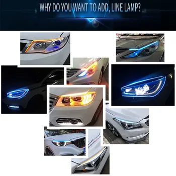 2x Jemných Autá DRL LED Svetlá pre Denné svietenie Streamer Zase Signál pre všetky BMW série 1 2 3 4 5 6 7 X E F-série E46 E90 X1