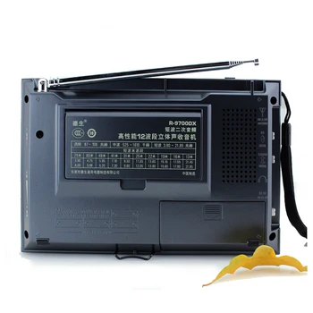TECSUN R-9700DX Pôvodnej Záruky SW/MW Vysoká Citlivosť Svete Band Rádio Prijímač S Reproduktora Doprava Zadarmo