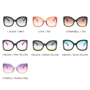 LEONLION Nadrozmerné Okuliare Ženy 2021 Luxusné Značky Gradient Slnečné Okuliare Odtiene Pre Ženy Vintage Námestie slnečné Okuliare Oculos Sol