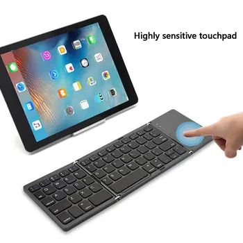 Mini skladacie klávesnice Bluetooth Skladacie Bezdrôtová Klávesnica s Touchpadom pre Prenosné počítače Tablet PC sú Mobilné Telefóny
