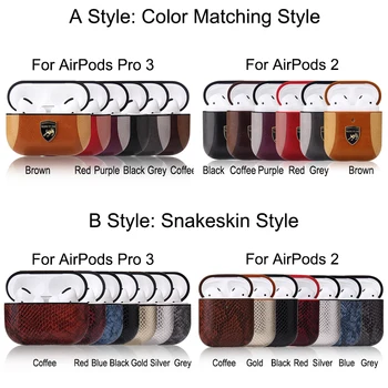 Luxusné Kožené puzdro Pre Apple Airpods Pro 3 Shockproof kryt Pre Vzduch struky Pro 3 2 Prípad Pre Airpods 2 Pro príslušenstvo correa