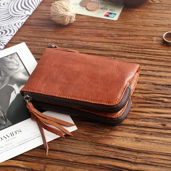 SIKU pánske kožené peňaženky prípade módne mužov peňaženky značky mince kabelku držiteľ muž peňaženky