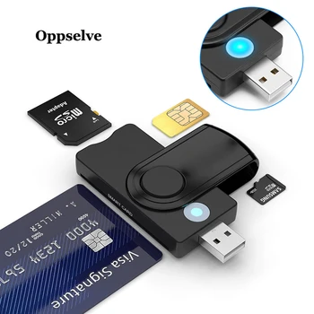 USB 3.0 2.0 Smart Čítačka Kariet Micro SD/TF pamäť ID Banka EMV Elektronické DNIE Dni Občan Sim Cloner Konektor Cardreader Adaptér