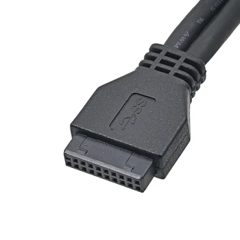 10pcs Pre 3,5-Palcové Diskety Ovládač Bay 19+1 20kolíkový 4 Port USB 2.0 USB2.0 HUB USB3.0 USB 3.0 Hub, Vnútorný Predný Panel Kombinovaný Držiak