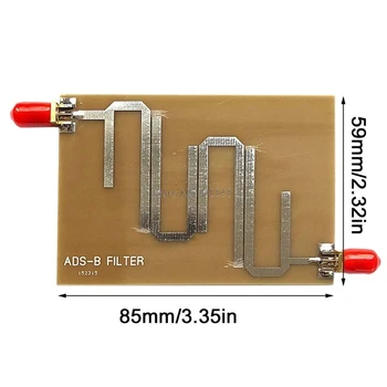 ADS-B Microstrip Pásmového Filtra 1090Mhz Lan Prenos Rozsah 1-1.2 GHz pre SDR Prijímač Rady Dropship