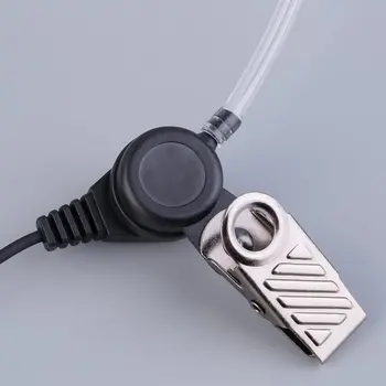 K Typu Plug 2-Pin Covert Akustické Air Tube Slúchadlo Headset Klip pre Baofeng