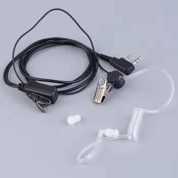K Typu Plug 2-Pin Covert Akustické Air Tube Slúchadlo Headset Klip pre Baofeng