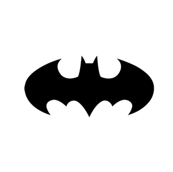 13 cm 26 cm pre Batman Logo Funny Auto Nálepky, Auto Zadné Sklo Nárazníka Notebook Nepremokavé KK Vinyl Odtlačkový Dekorácie Black/White