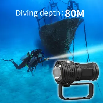Nepremokavé Potápačská Baterka Potápanie Podvodná Fotografiu COB LED Pochodeň Svetla pre Vonkajšie Údržbu Automobilu Ozdoby