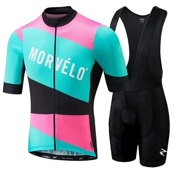 Maillot NOVÉ abbigliamento ciclismo estivo 2018 cyklistické oblečenie, súpravy, krátke nohavice s náprsenkou šortky pánske letné maillot ciclismo sady