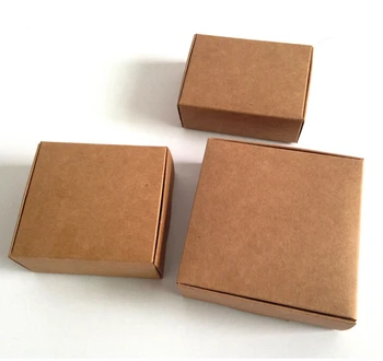 30pcs Malé Kraft Obal Kraft Papier candy Box,malé hnedé lepenky, papierové obaly box,Remeselné Darček Ručne vyrábané Mydlo Balenie box
