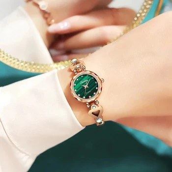 SUNKTA 2021New Sledovať Ženy Quartz Diamond Top Značky Luxusné Volfrámové Ocele Nepremokavé Dámske náramkové hodinky Hodiny Darček Montre Femme