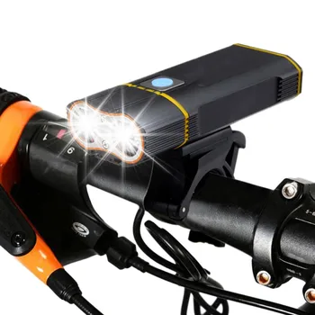 WasaFire Super Jasné Svetlo na Bicykel 6000LM 2* L2 LED Bicykel Predné Svetlo s USB Nabíjateľné MTB Vedúci svetlo 6000mAh Cyklistické Svetlometov