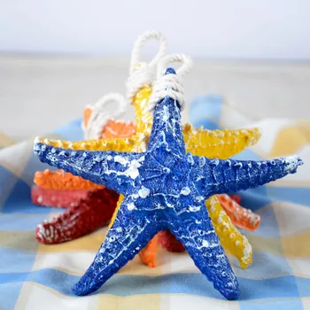 1Pcs tvorivé Farebné Starfishe DIY Umelé Prírodné Prst sea star svadobné Domov Bar Stenu Dekoratívnych remesiel 13*13 cm