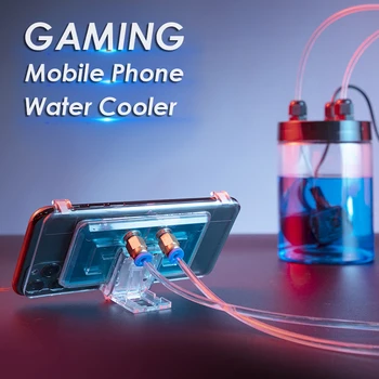 Univerzálny Mobilný Telefón Vodného Chladenia Radiátor Nastaviteľné Prenosné Ventilátor Držiak Telefónu Vody Chladič Pre iPhone Samsung 5G Mobilný Telefón
