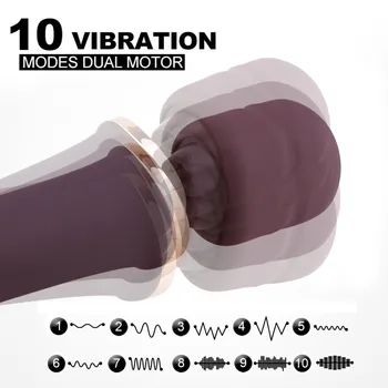 10 Rýchlosti Magic AV Prútik USB Nabíjateľné Lesbické Klitoris Vibrátor sexuálnu Hračku pre Ženy Vibrátor Silikónové Telo Masážneho