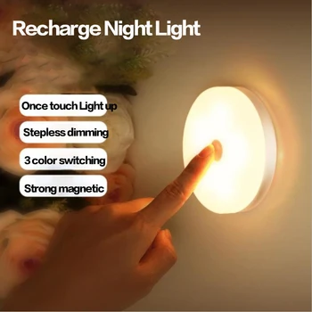 Mini Spoplatnené LED Nočné Osvetlenie PIR Magnetické Infračervené Sľub dimm Stolná Lampa Nástenné svietidlá na Posteli, Spálne, Skrine Schodoch domov
