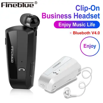 Fineblue F990 10pcs Bezdrôtové obchodné Bluetooth Headset Šport Ovládač, Slúchadlá Teleskopická Klip na stereo slúchadlá Vibrácií Luxus
