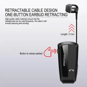 Fineblue F990 10pcs Bezdrôtové obchodné Bluetooth Headset Šport Ovládač, Slúchadlá Teleskopická Klip na stereo slúchadlá Vibrácií Luxus
