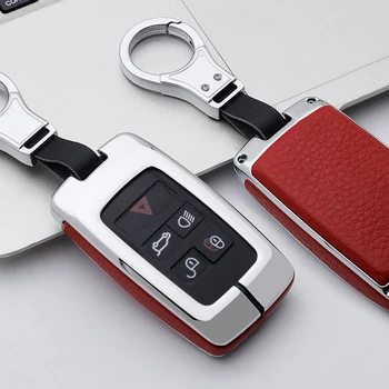 Nové Módne Kľúča Vozidla Prípade Land Rover LR4 LR2 Objav Zazvonil Rover Sport Evoque 5 Tlačidiel Smart Remote Kryt Auto Keychain Taška